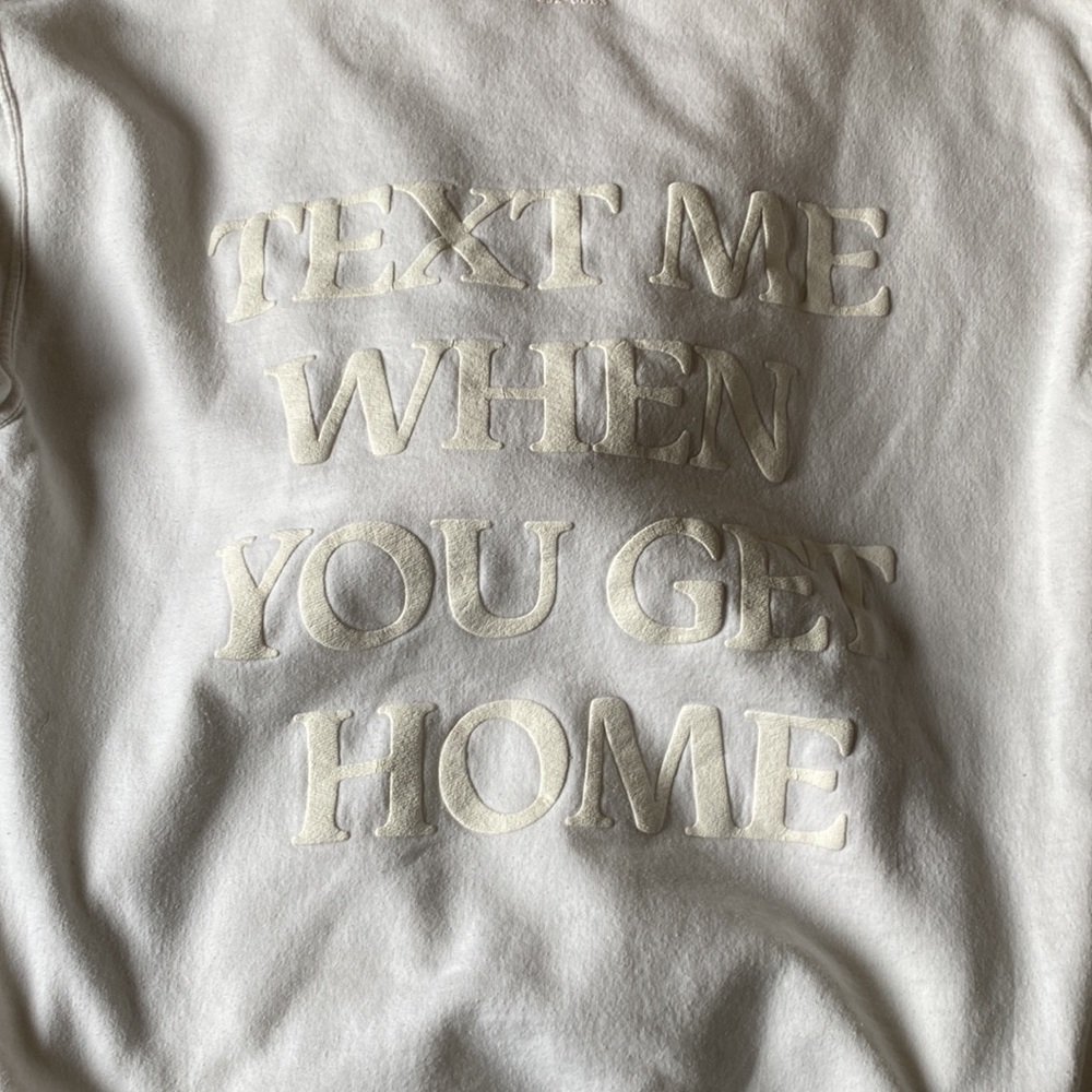 Cream Lonely ghost hoodie size large